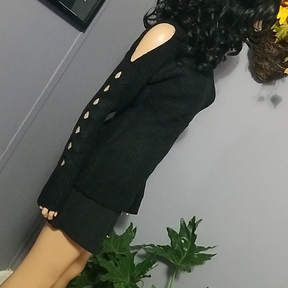 Cable Knit Slit Detail Sleeves - Picture 6 of 8